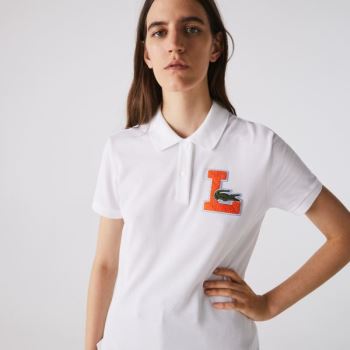 Lacoste Lacoste Regular Fit Soft Cotton Piqué Polo Shirt - Polo Dámské Bílé | CZ-XPUAtO